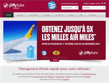 Tablet Screenshot of jiffylubeqc.com